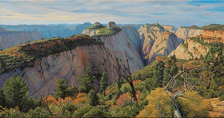 Spirits of the West Rim web print dust and scratches 12+ x 24